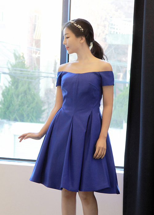라뷰 dress (3color) 코르셋 타입/세련된 라인의 오프숄더 미니 드레스